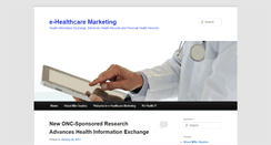 Desktop Screenshot of e-healthcaremarketing.com